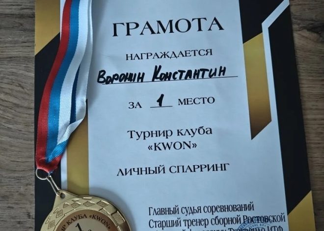 🌟 НАШ ЧЕМПИОН ПО ТХЭКВОНДО!