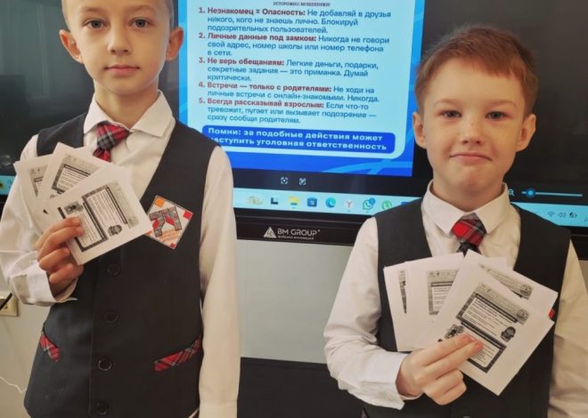 24 ноября 2025 года с обучающимися нашей школы была проведена профилактическая беседа «Осторожно, мошенники»